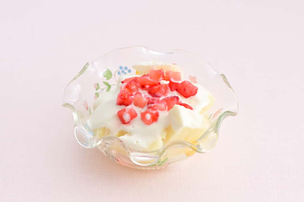 ショートケーキ蒸しパン