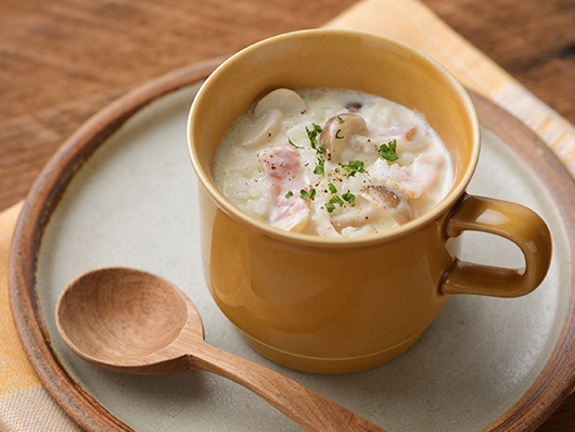 レンジで♪北海道マグカップチーズリゾット