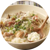鶏肉ときのこの雑炊