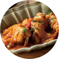 鶏手羽元と白菜のトマト煮