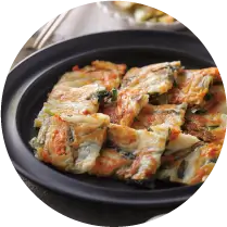 野菜のミルクチヂミ