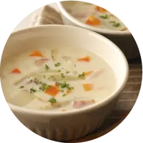 根菜入りミルクスープ