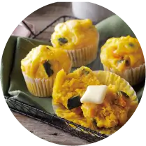 もちもちカボチャ蒸しパン