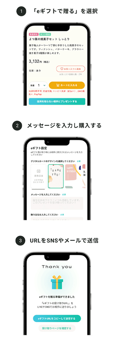 eギフトの受け取り方