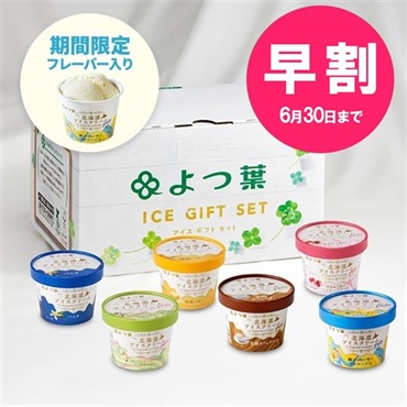 【お中元早割】よつ葉　北海道アイスクリーム　カップ6種6個 CU-E【送料負担ナシ】【冷凍便】