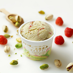 よつ葉　北海道アイスクリーム　ローストピスタチオ＆ラズベリー 6個セット【冷凍便】
