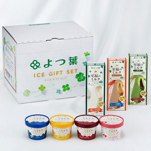 よつ葉　北海道アイスクリーム　カップ4種4個＆バー3種3本【冷凍便】ＣＢ－Ｅ